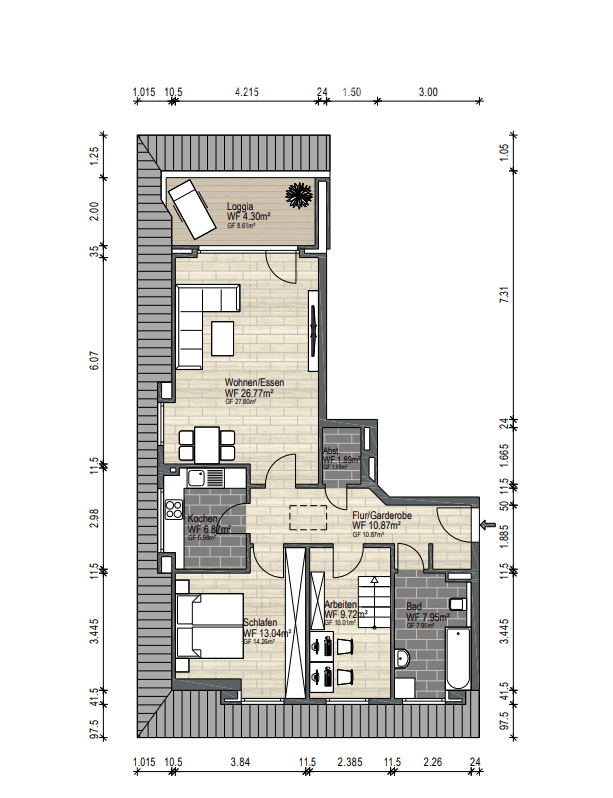 GRUNDRISS OBERGESCHOSS